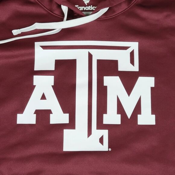 Texas A&M Aggies Mens 2XL Fanatics Sweatshirt Winter Camp Fleece Maroon Hoodie - Picture 2 of 12